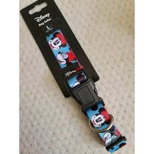 NWT DISNEY MINNIE MOUSE Adjustable DOG COLLAR, Red SIZE Large 15.7"-25.4"